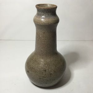 Artisan Signed Vintage Glazed Pottery Vase 1978